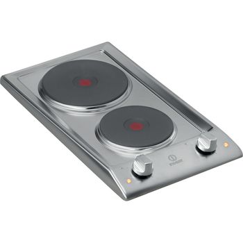 Indesit-HOB-DP-2E--IX--Inox-Solid-Plate-Perspective