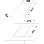 Indesit-HOB-DP-2E--IX--Inox-Solid-Plate-Technical-drawing