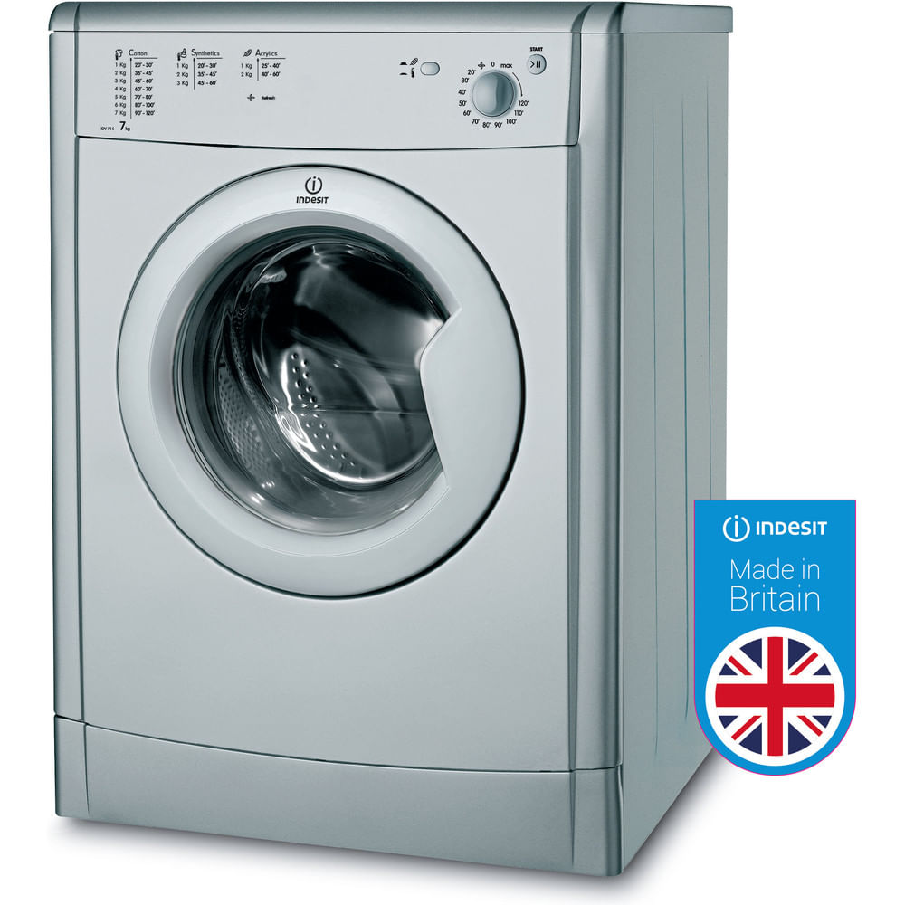 Pensive North Deviation Freestanding tumble dryer Indesit IDV 75 S (UK)