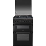 Indesit Double Cooker ID60G2(A) Antracite A+ Enamelled Sheetmetal Frontal