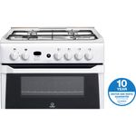 Indesit Double Cooker ID60G2(W) White A+ Enamelled Sheetmetal Award