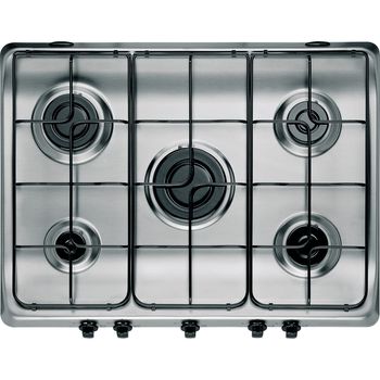 Indesit HOB PIM 750 AS (IX) Inox GAS Frontal