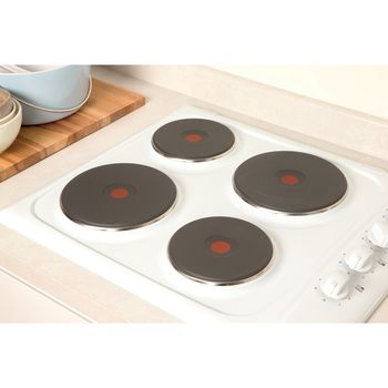 Indesit HOB PIM 604 (WH) GB White Solid Plate Lifestyle perspective