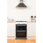 Indesit Double Cooker DD60G2CG(W)/UK White A+ Enamelled Sheetmetal Lifestyle frontal