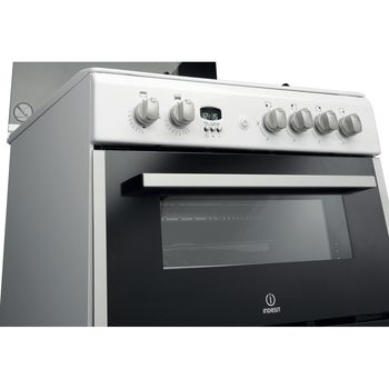Indesit Double Cooker DD60G2CG(W)/UK White A+ Enamelled Sheetmetal Lifestyle_Control_Panel