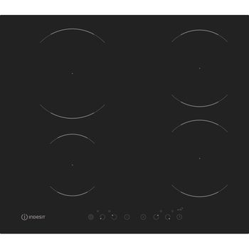 Indesit HOB VIA 640 0 C Black Induction vitroceramic Frontal