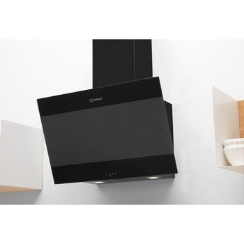 Indesit HOOD Built-in IHVP 6.6 LM K Black Wall-mounted Mechanical Lifestyle perspective
