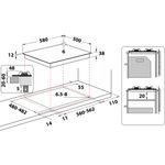 Indesit-HOB-PAA-642--I-WH--White-GAS-Technical-drawing
