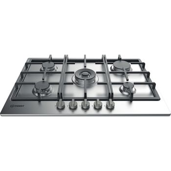 Indesit HOB THP 751 W/IX/I Inox GAS Frontal top down