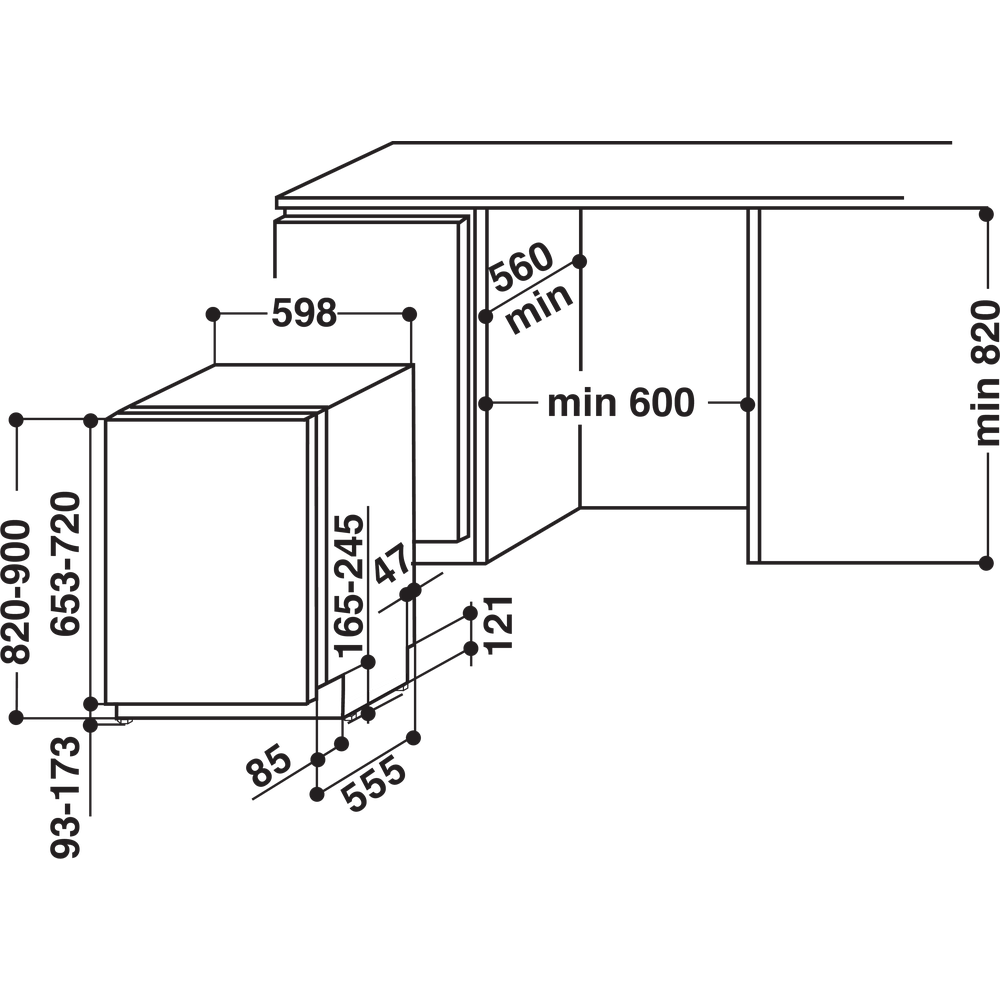 indesit dif 16b1 integrated dishwasher