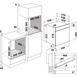 Indesit OVEN Built-in DFW 5544 C IX UK Electric A Technical drawing