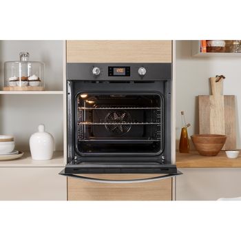 Indesit OVEN Built-in KFW 3844 H IX UK Electric A+ Lifestyle frontal open