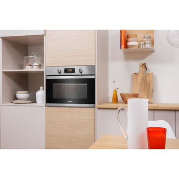 Indesit Microwave Built-in MWI 3443 IX UK Stainless steel Electronic 40 MW+Grill function 900 Lifestyle perspective