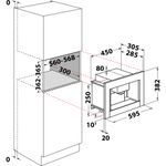 Indesit Built-in coffee machine CMI 5038 IX Inox Half automatic Technical drawing