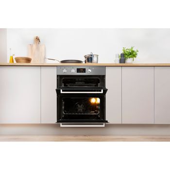 Indesit Double oven IDU 6340 IX Inox B Lifestyle frontal open