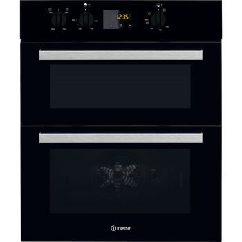 Indesit Double oven IDU 6340 BL Black B Frontal