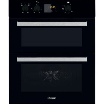 Indesit-Double-oven-IDU-6340-BL-Black-B-Frontal