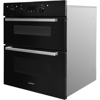 Indesit Double oven IDU 6340 BL Black B Perspective