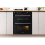 Indesit-Double-oven-IDU-6340-BL-Black-B-Lifestyle-frontal