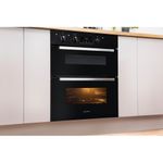 Indesit-Double-oven-IDU-6340-BL-Black-B-Lifestyle-perspective