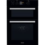 Indesit-Double-oven-IDD-6340-BL-Black-A-Frontal