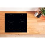 Indesit HOB VIA 640.1 C Black Induction vitroceramic Lifestyle frontal