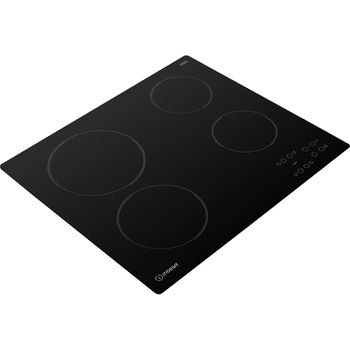 Indesit HOB RI 161 C Black Radiant vitroceramic Perspective