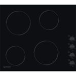 Indesit HOB RI 860 C Black Radiant vitroceramic Frontal