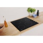 Indesit HOB RI 860 C Black Radiant vitroceramic Lifestyle perspective