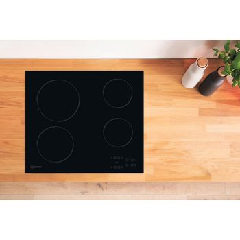 Indesit HOB AAR 160 C Black Radiant vitroceramic Lifestyle frontal