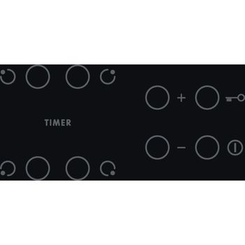 Indesit HOB AAR 160 C Black Radiant vitroceramic Control panel