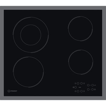 Indesit HOB RI 261 X Black Radiant vitroceramic Frontal