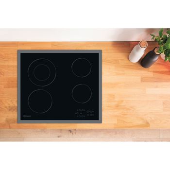 Indesit HOB RI 261 X Black Radiant vitroceramic Lifestyle frontal