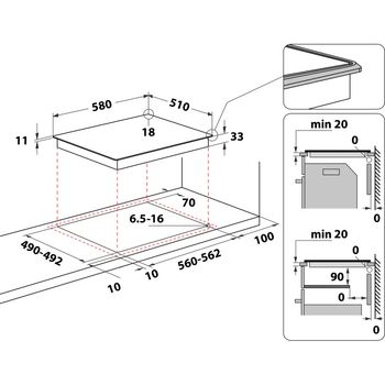 Indesit-HOB-TI-60-X-Inox-Solid-Plate-Technical-drawing