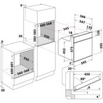 Indesit OVEN Built-in IFV 221 IX Electric A Technical drawing