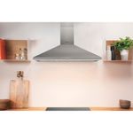 Indesit HOOD Built-in IHPC 9.4 LM X Inox Wall-mounted Mechanical Lifestyle frontal