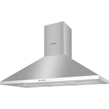 Indesit HOOD Built-in IHPC 9.5 LM X Inox Wall-mounted Mechanical Perspective