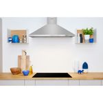 Indesit HOOD Built-in IHPC 9.5 LM X Inox Wall-mounted Mechanical Lifestyle frontal