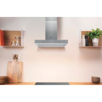 Indesit HOOD Built-in IHBS 6.5 LM X Inox Wall-mounted Mechanical Lifestyle frontal