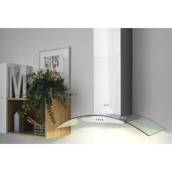 Indesit HOOD Built-in IHGC 6.5 LM X Inox Wall-mounted Mechanical Lifestyle perspective