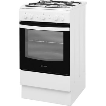 Indesit Cooker IS5G1KMW/U White GAS Perspective