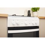 Indesit Cooker IS5G1KMW/U White GAS Lifestyle control panel