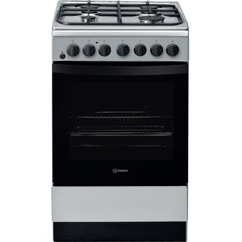 Indesit Cooker IS5G4PHSS/UK Inox GAS Frontal