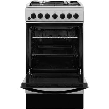 Indesit Cooker IS5G4PHSS/UK Inox GAS Frontal open