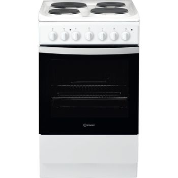 Indesit Cooker IS5E4KHW/UK White Electrical Frontal