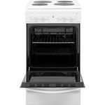 Indesit Cooker IS5E4KHW/UK White Electrical Frontal open