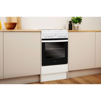 Indesit Cooker IS5E4KHW/UK White Electrical Lifestyle perspective