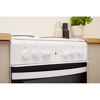 Indesit Cooker IS5E4KHW/UK White Electrical Lifestyle control panel