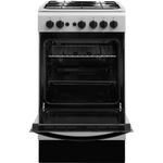 Indesit-Cooker-IS5G1PMSS-UK-Silver-painted-GAS-Frontal-open