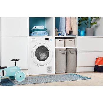 Indesit Dryer YT M10 71 R UK White Lifestyle perspective